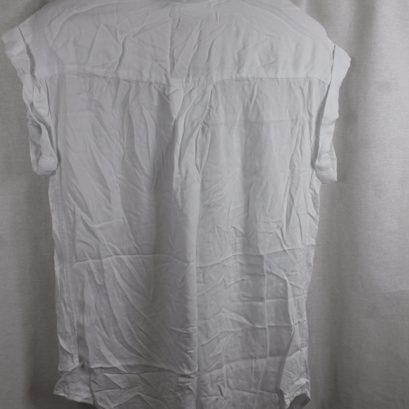 JACHS GIRLFRIEND WHITE BLOUSE TOP MEDIUM - Picture 3 of 3