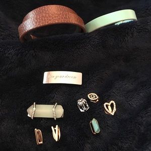Two Keep Collective bracelets and 8 charms
