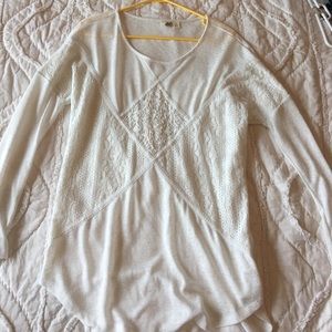 Large cream sweater