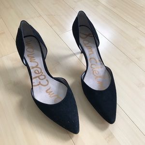 Like new Sam Edelman black suede heels