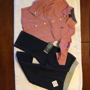Nautica jeans and flannel 18 months