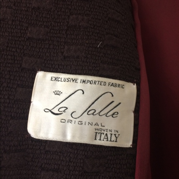 VINTAGE "WOVEN IN ITALY" FUR COLLAR COAT - Picture 3 of 3