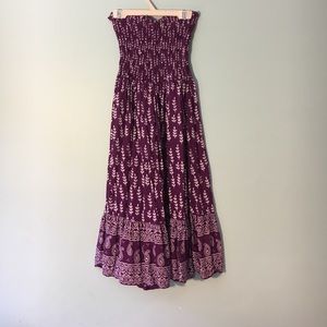 Strapless dress