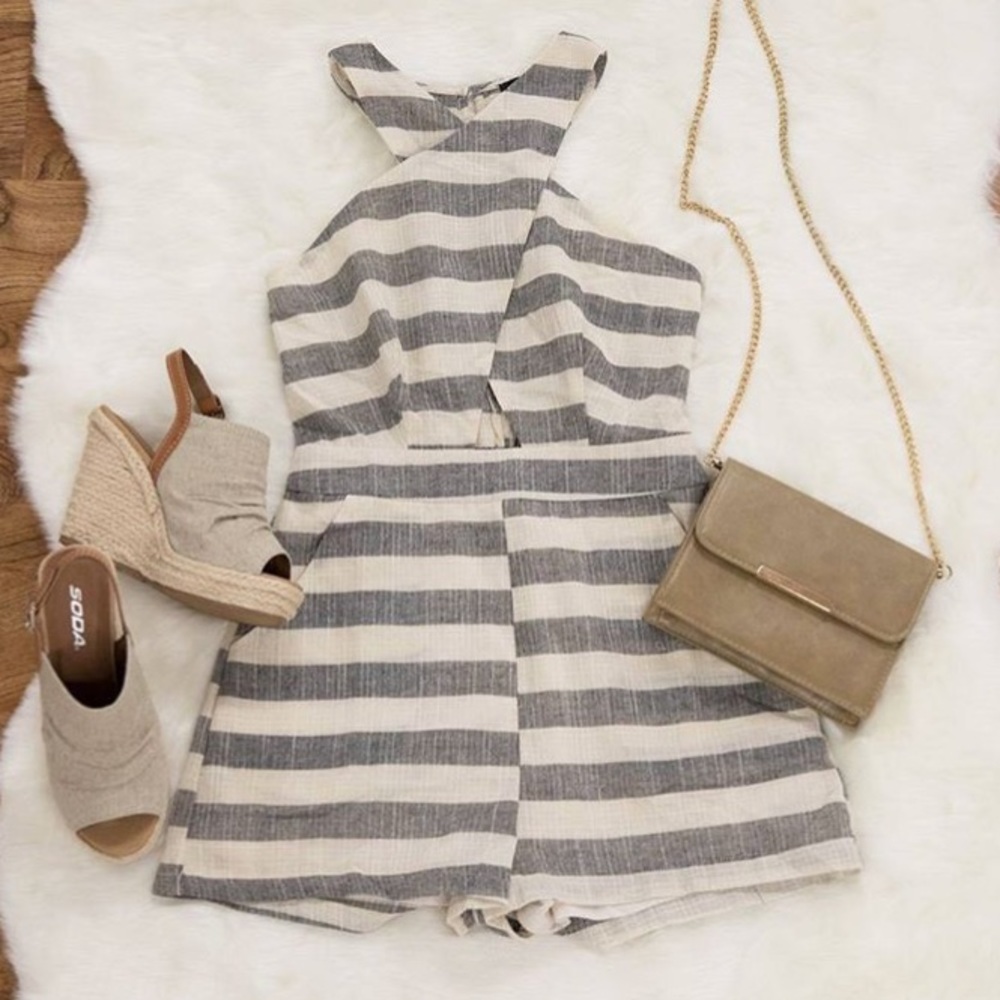 Super chic ||STRIPED|| Romper