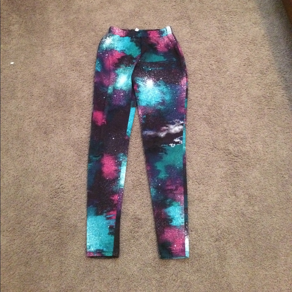 A pair of Galaxy leggings