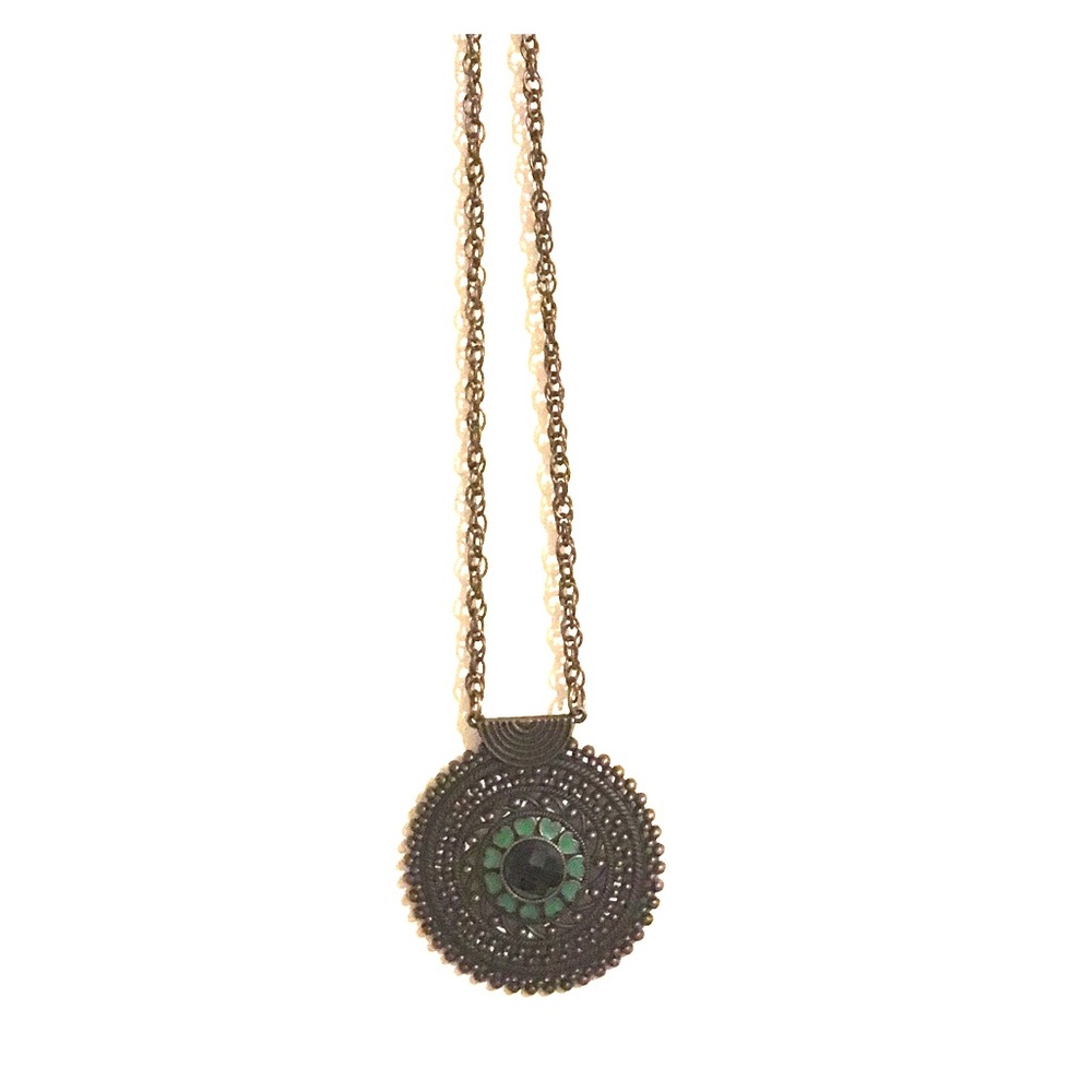 Green/Dark Brown Necklace