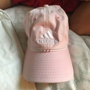 Pink adidas hat