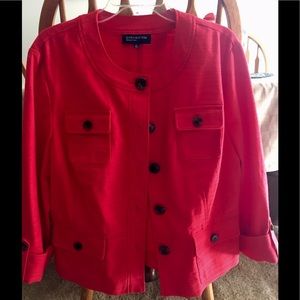 Jones New York Signature XL Woman's Red Jacket