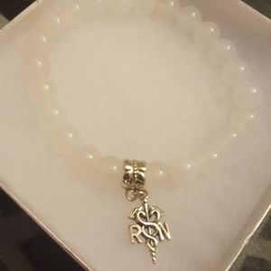 White Agate Nurse Bracelet