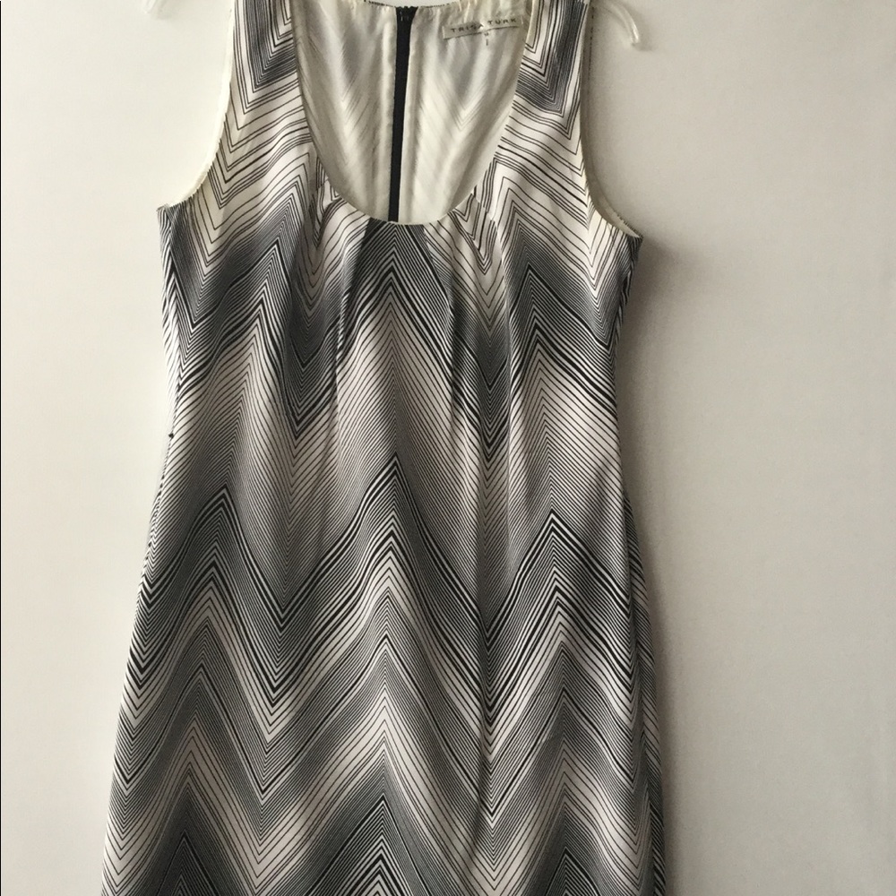 Black and white lined dress