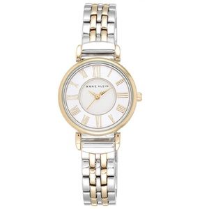 Anne Klein silver gold watch