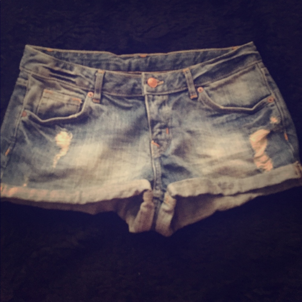 Denim shorts