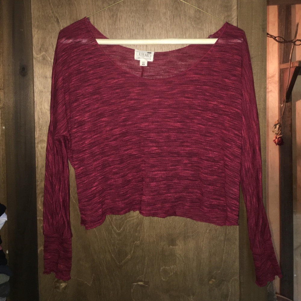 LA Hearts Cropped Sweater