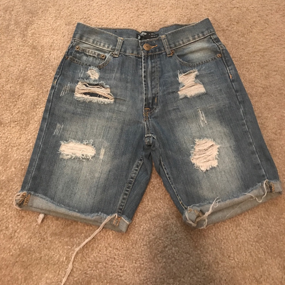 Blue jean shorts