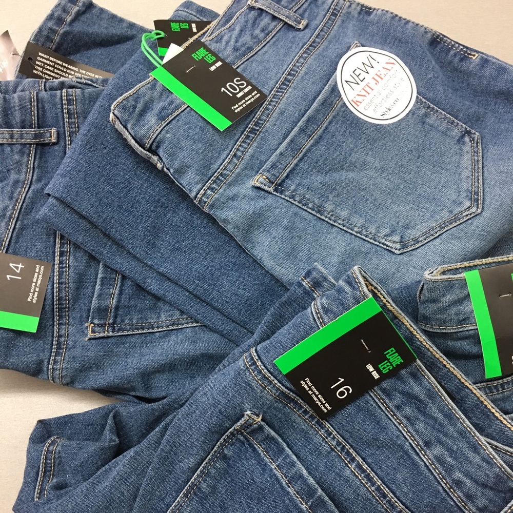 Style & Co. Low Rise Five-Pocket Flare Jeans