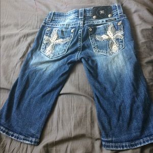 Miss Me Bermuda shorts.