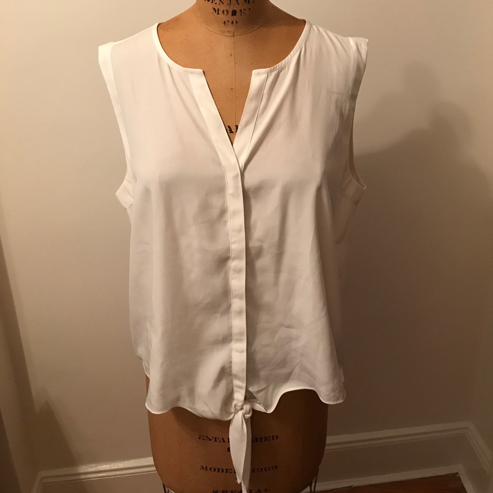 Chico's waist tie Button Down Blouse