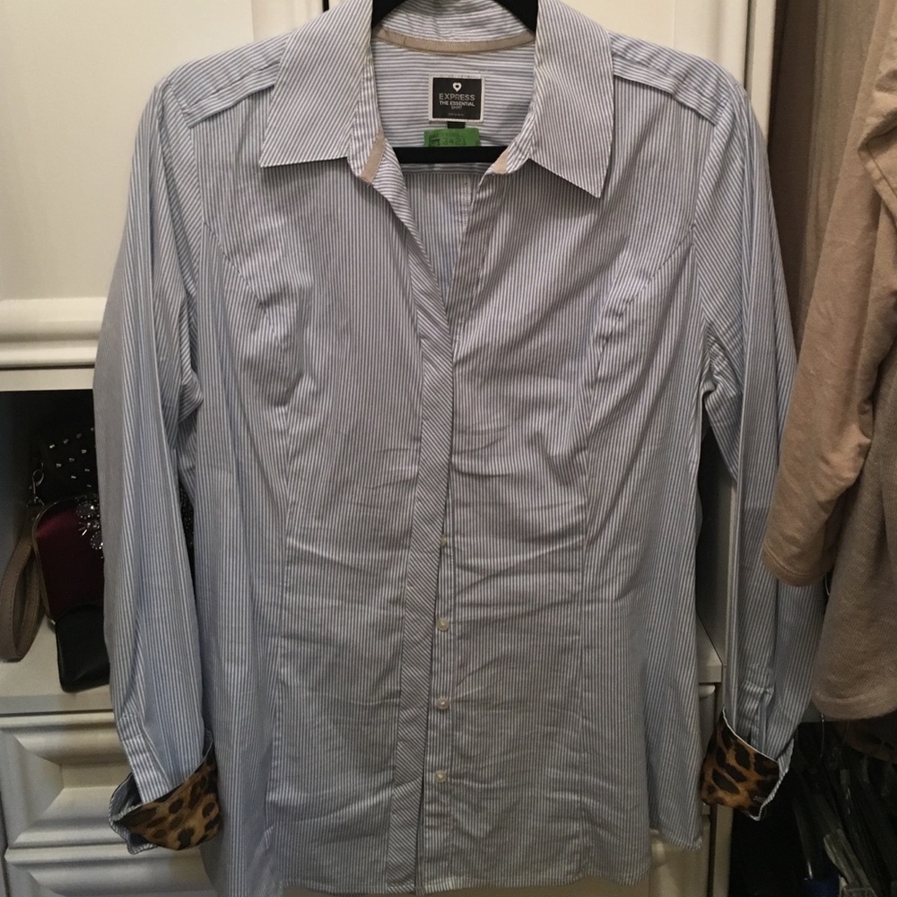 Express Button Down Blouse