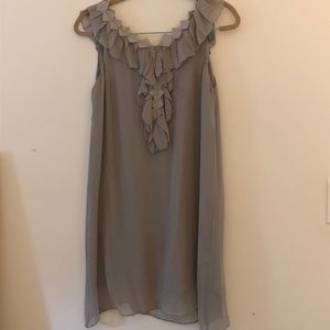 Grey shift dress chiffon