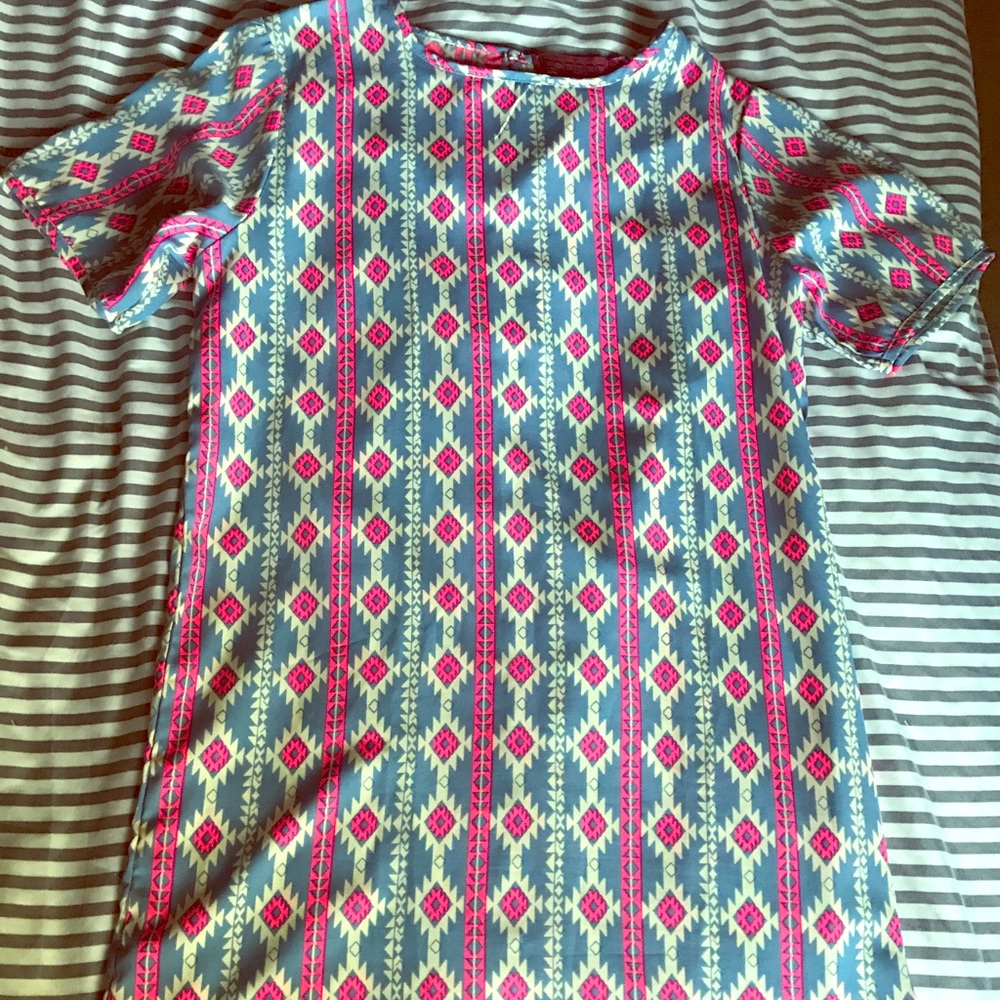 Boho t-shirt shift dress