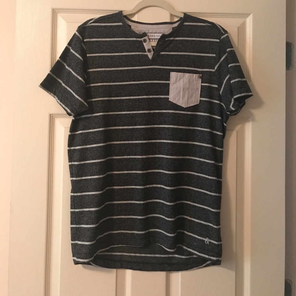 Gray striped shirt