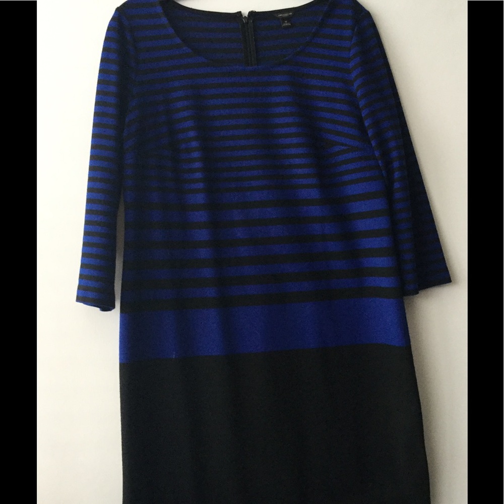 Colbalt blue and black dress