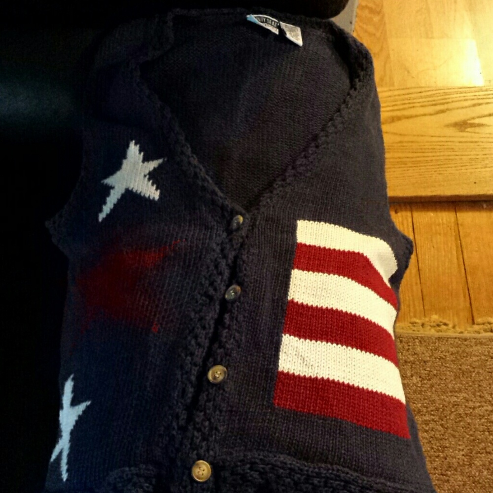 Woman's patriotic sweater vest