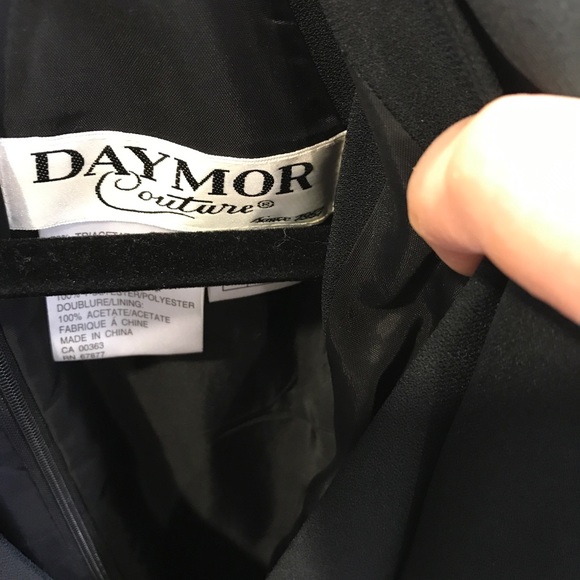 Daymor couture black gown with jacket size 10 - Picture 3 of 4