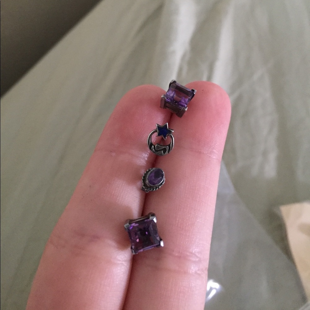 Set of four earrings