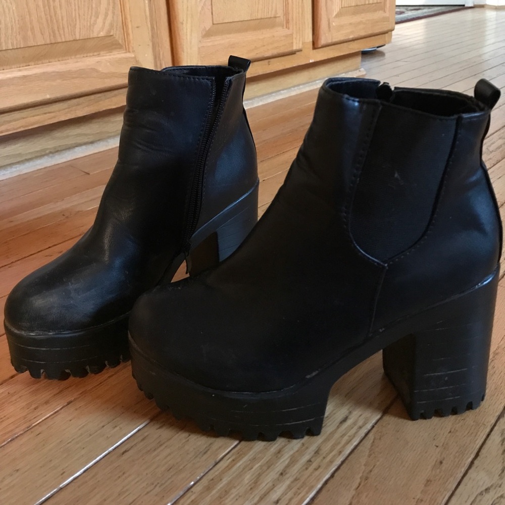 Black Platform Boots