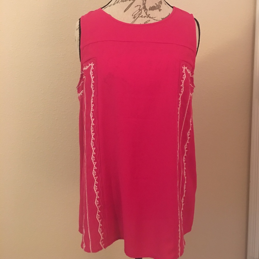 Pink Pixley Sleeveless Blouse