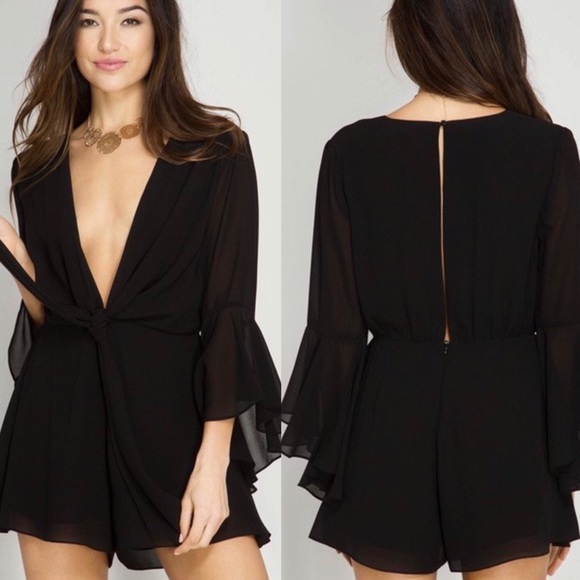She and Sky Dresses & Skirts - 💕💕❤️HOST PICK 💕💕❤️Black Romper