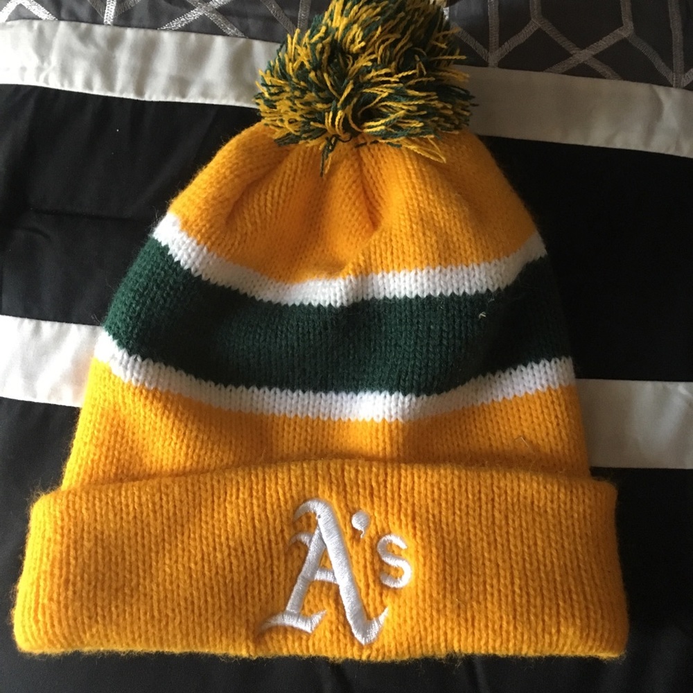 Oakland A's beanie
