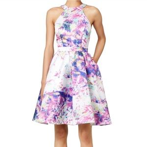 Parker | A-line abstract cocktail dress