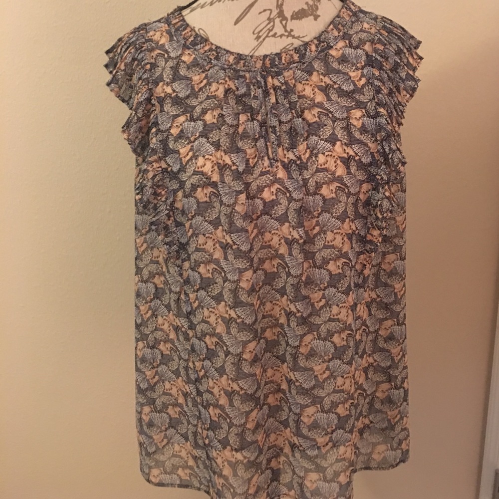 Chelsea 28 Butterfly Print Blouse