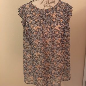 Chelsea 28 Butterfly Print Blouse