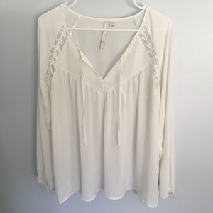 Lauren Conrad White Blouse