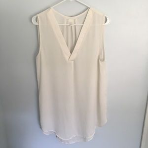 H&M Off White Flowy Tank Top