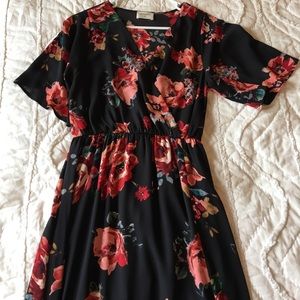 Everly floral maxi dress