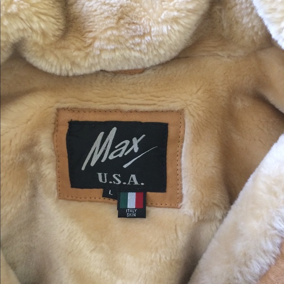 MEN's FAUX LEATHER BOMBER JACKET - Picture 2 of 3