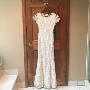 Lulus My Flare Lady Lace Maxi Dress