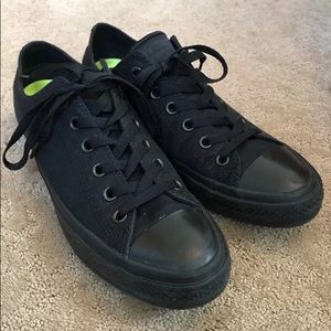 Converse Black Unisex Lowtop Shoes
