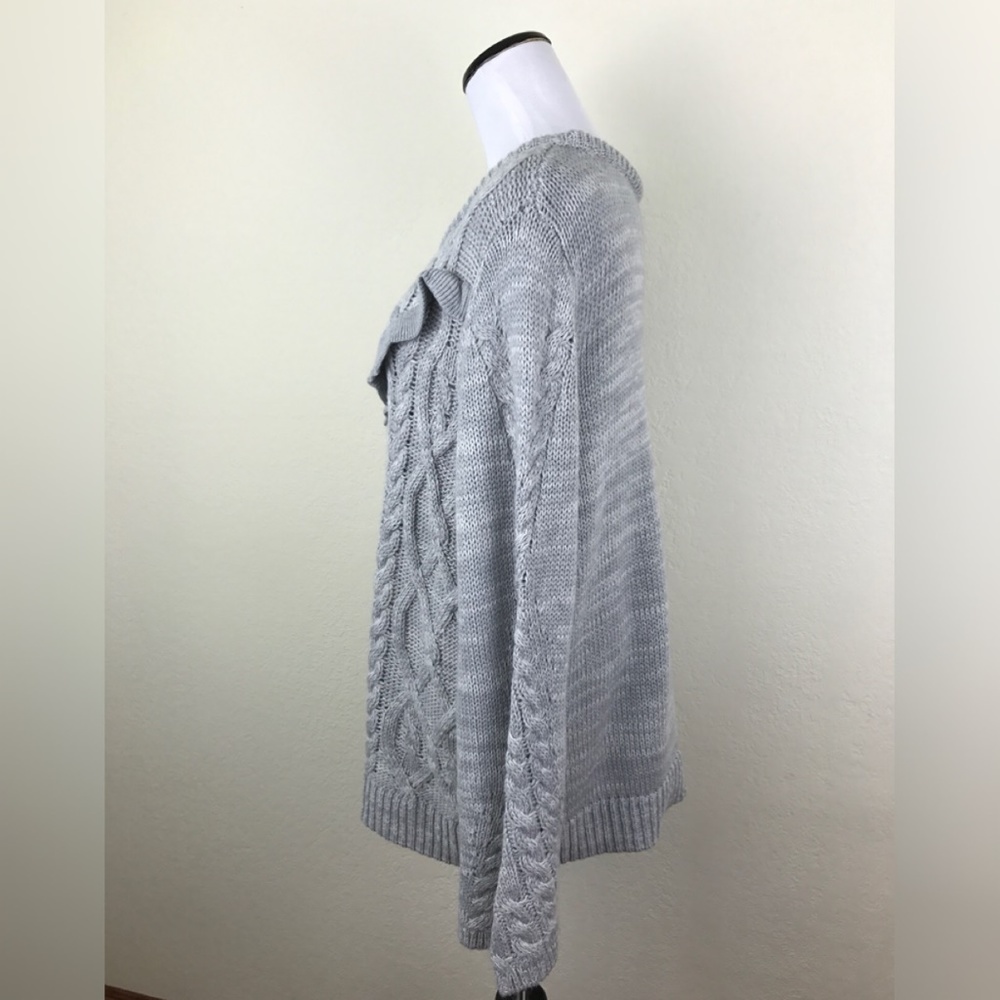LC Lauren Conrad Cable Knit Ruffle Sweater - Picture 4 of 6