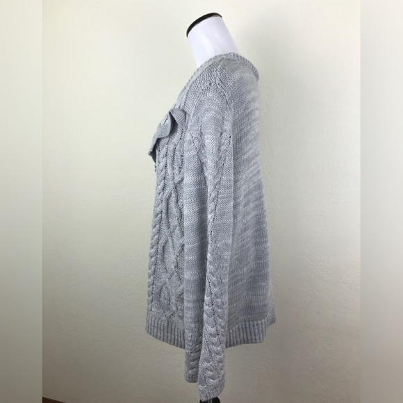 LC Lauren Conrad Cable Knit Ruffle Sweater - Picture 4 of 6