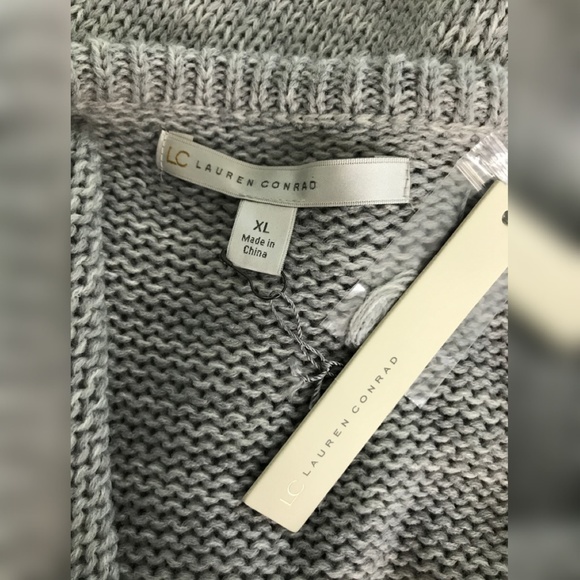 LC Lauren Conrad Cable Knit Ruffle Sweater - Picture 6 of 6