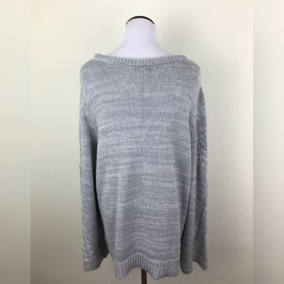 LC Lauren Conrad Cable Knit Ruffle Sweater - Picture 5 of 6