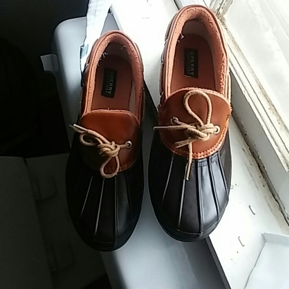 SPERRY TOP SPIDER RAIN BOOTS SIZE 6