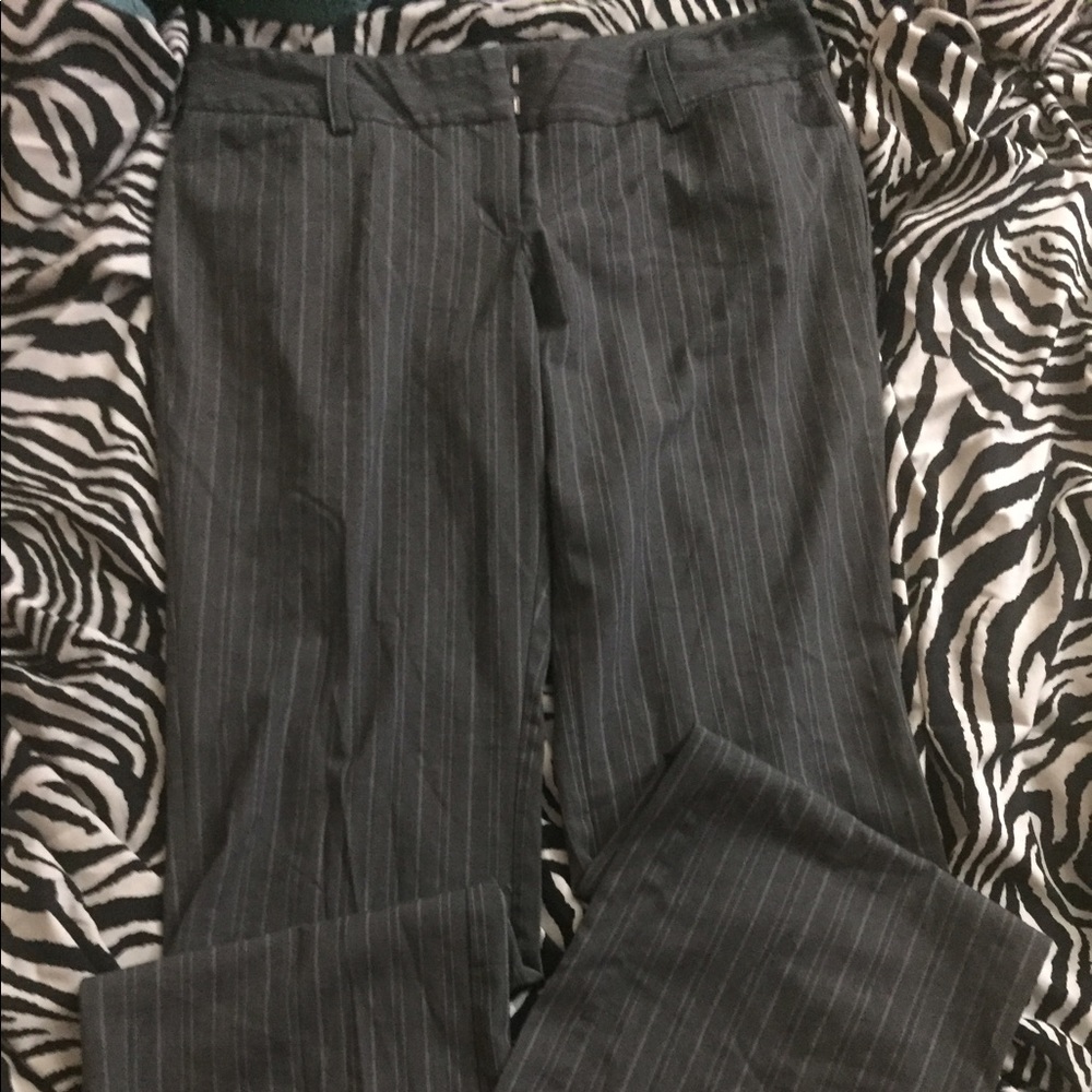 My Michelle grey pinstripe pants sz 13