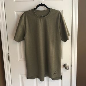 Large olive green Jordan t shirt - worn once