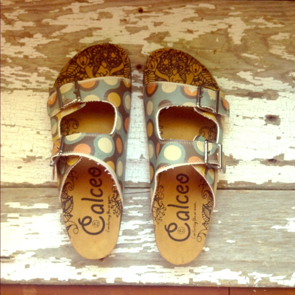 Cute polka dot sandals